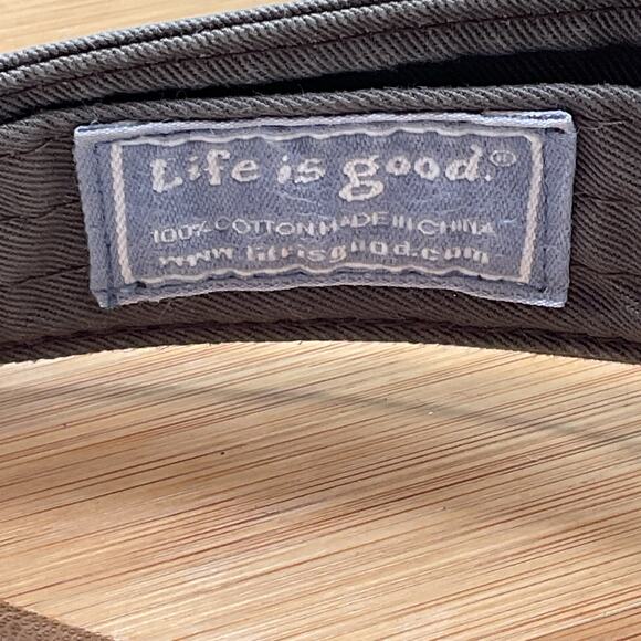 Life is Good Embroidered 100% Cotton Visor - Picture 5 of 6